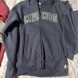 Cape Cod Men’s Small Men’s full zip-up and Men’s med Eddie Bauer t-shirt